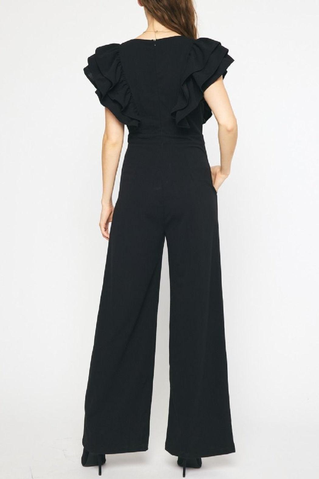 Ruffle Sleeve Jumpsuit Product Image