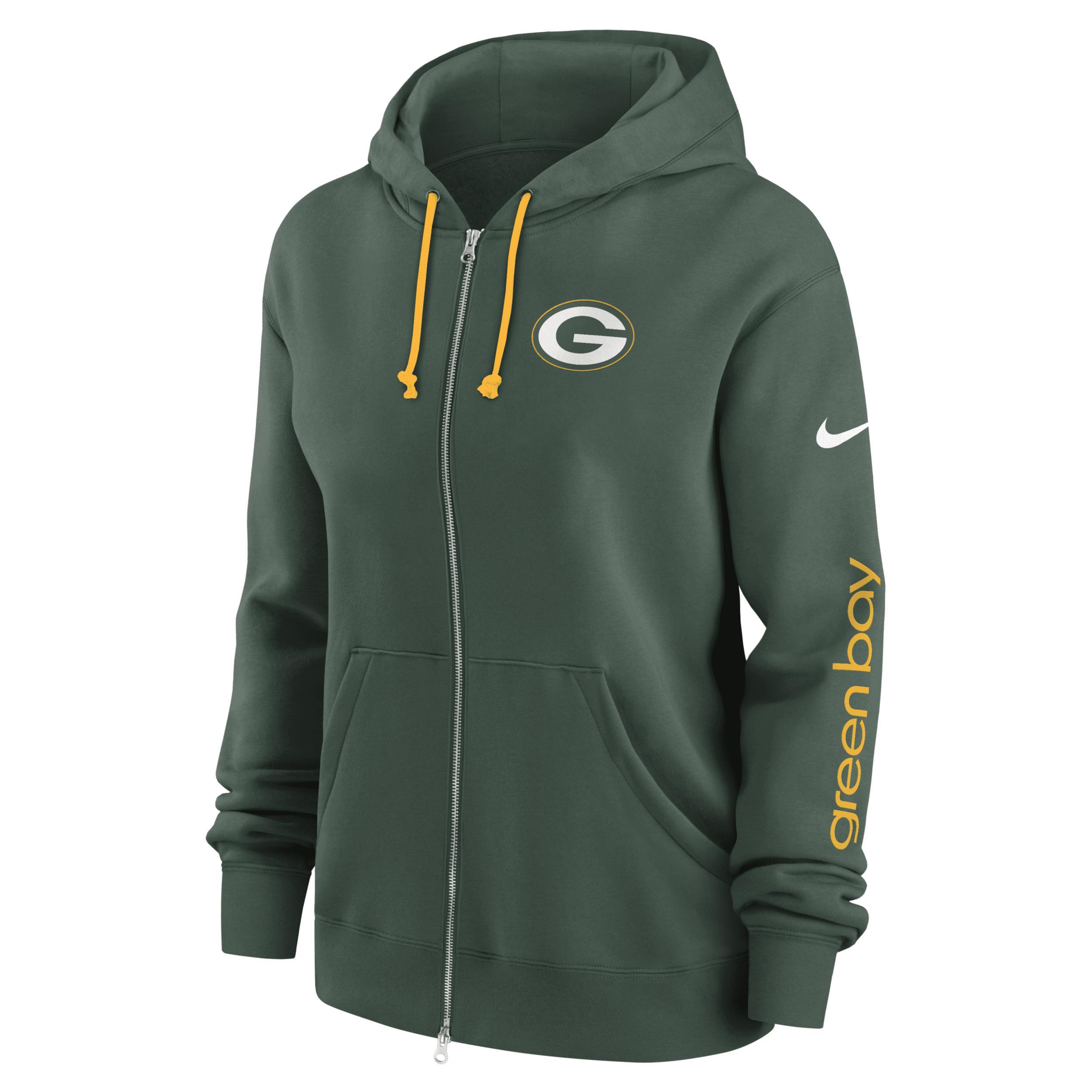 Women's Nike Green New York Jets Phoenix Hoodie Full-Zip Sweatshirt, Size: Medium Product Image