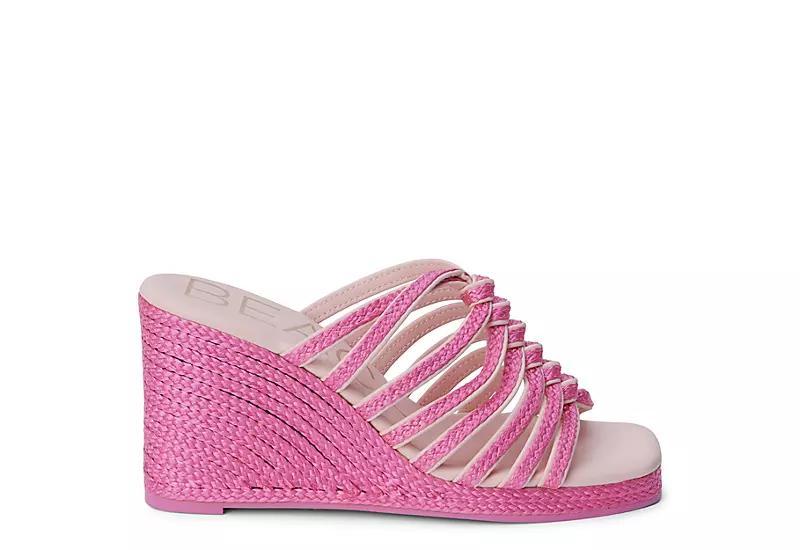 Beach Womens Laney Wedge Raffia Product Image