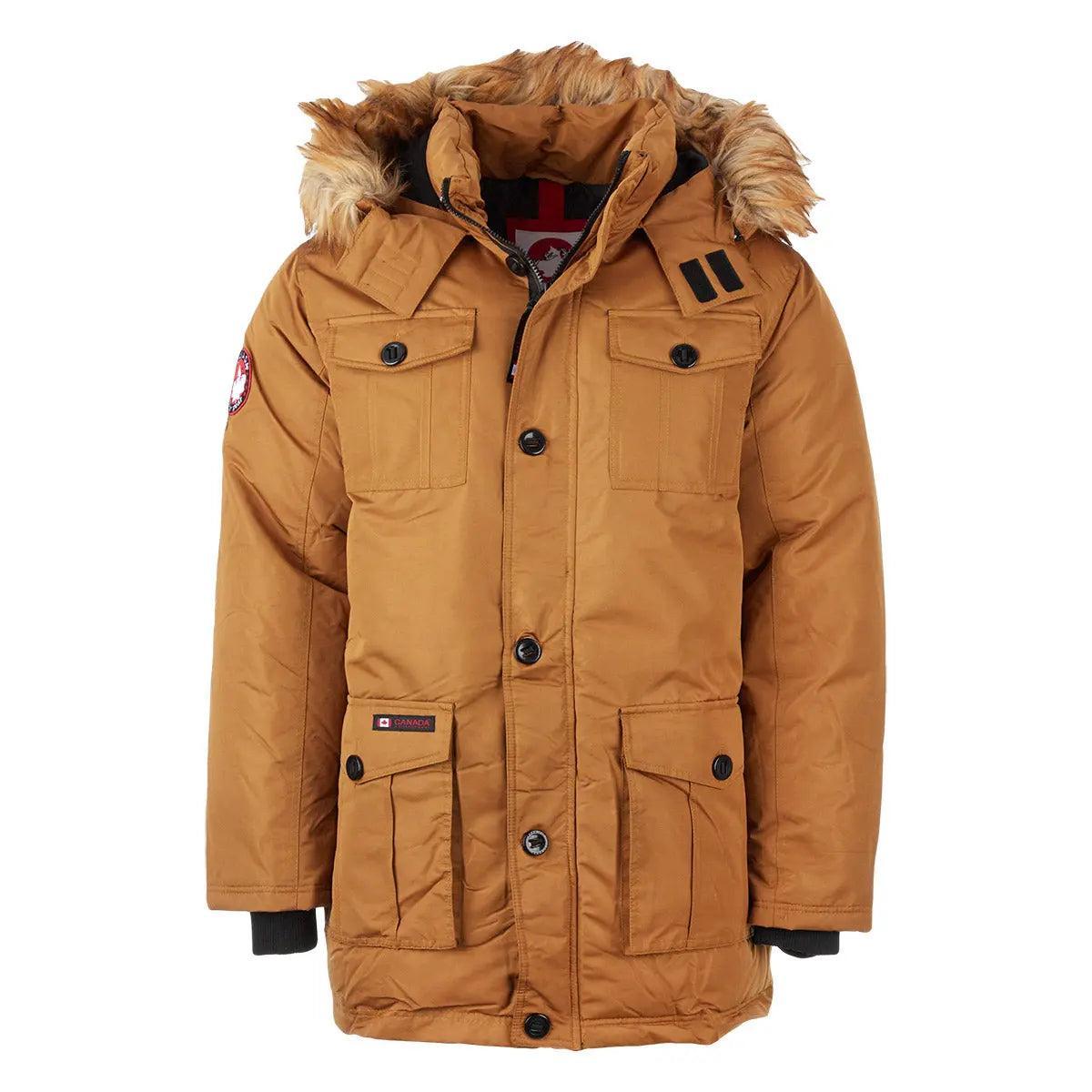 Canada Weather Gear Men's 4-Pocket Fur Hood Parka Product Image