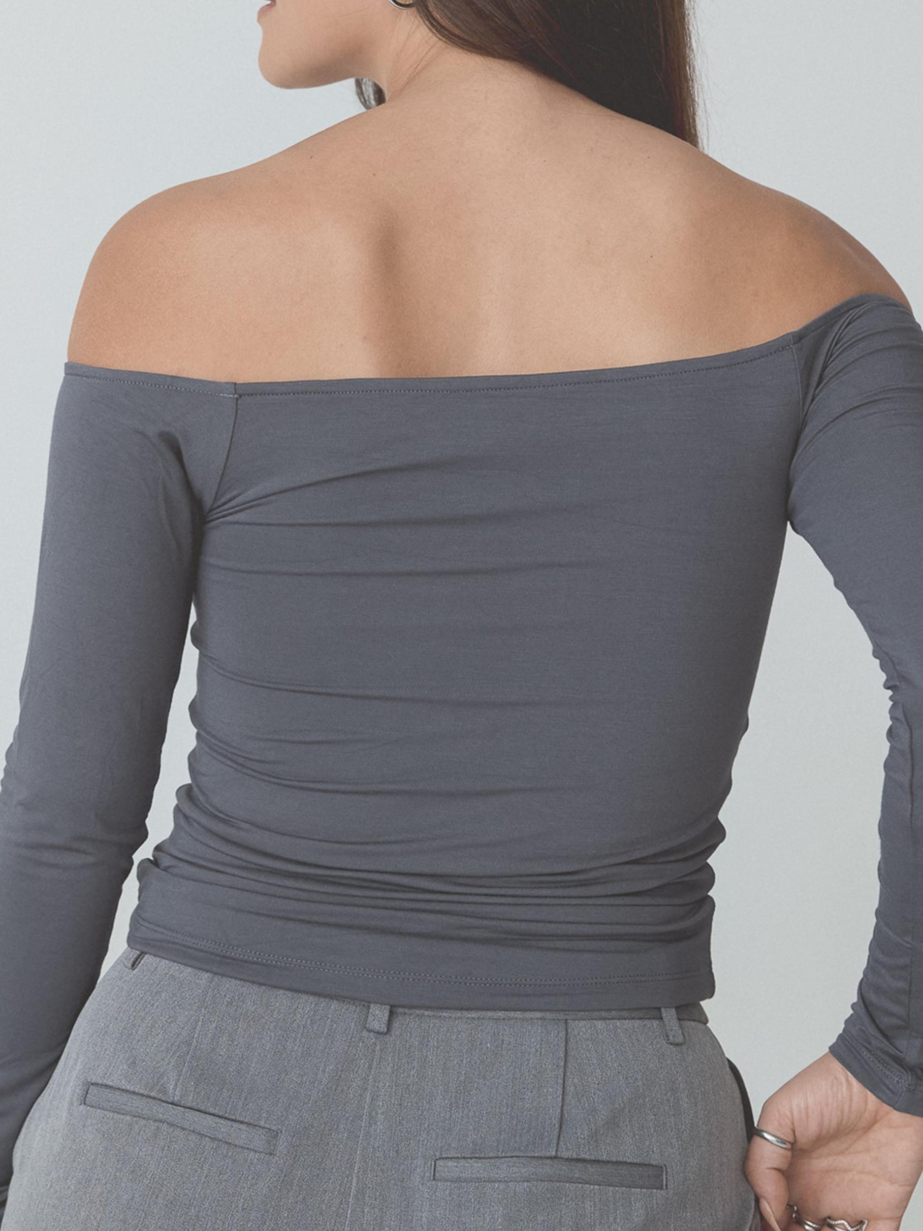 Off The Shoulder Braless Long Sleeve Product Image