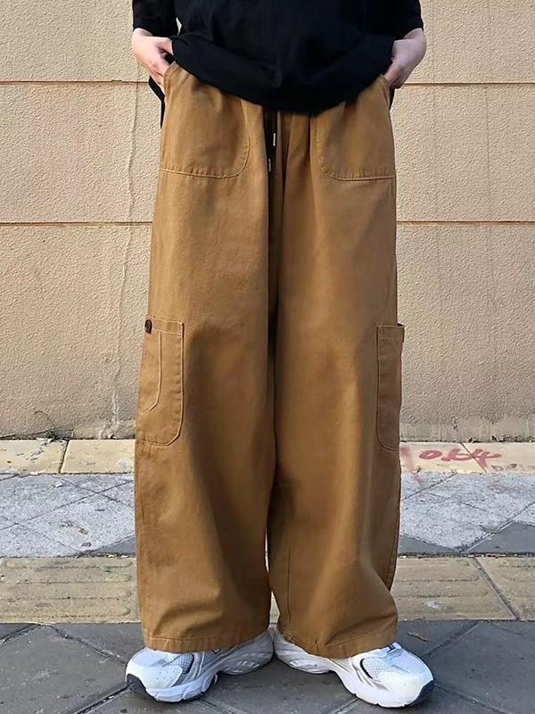 Men's Casual Loose Cargo Pants Product Image