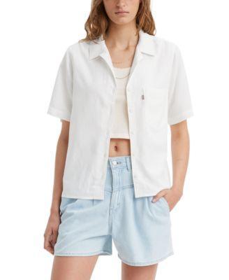 Womens Levis Joyce Resort Short Sleeve Button Front Shirt Product Image