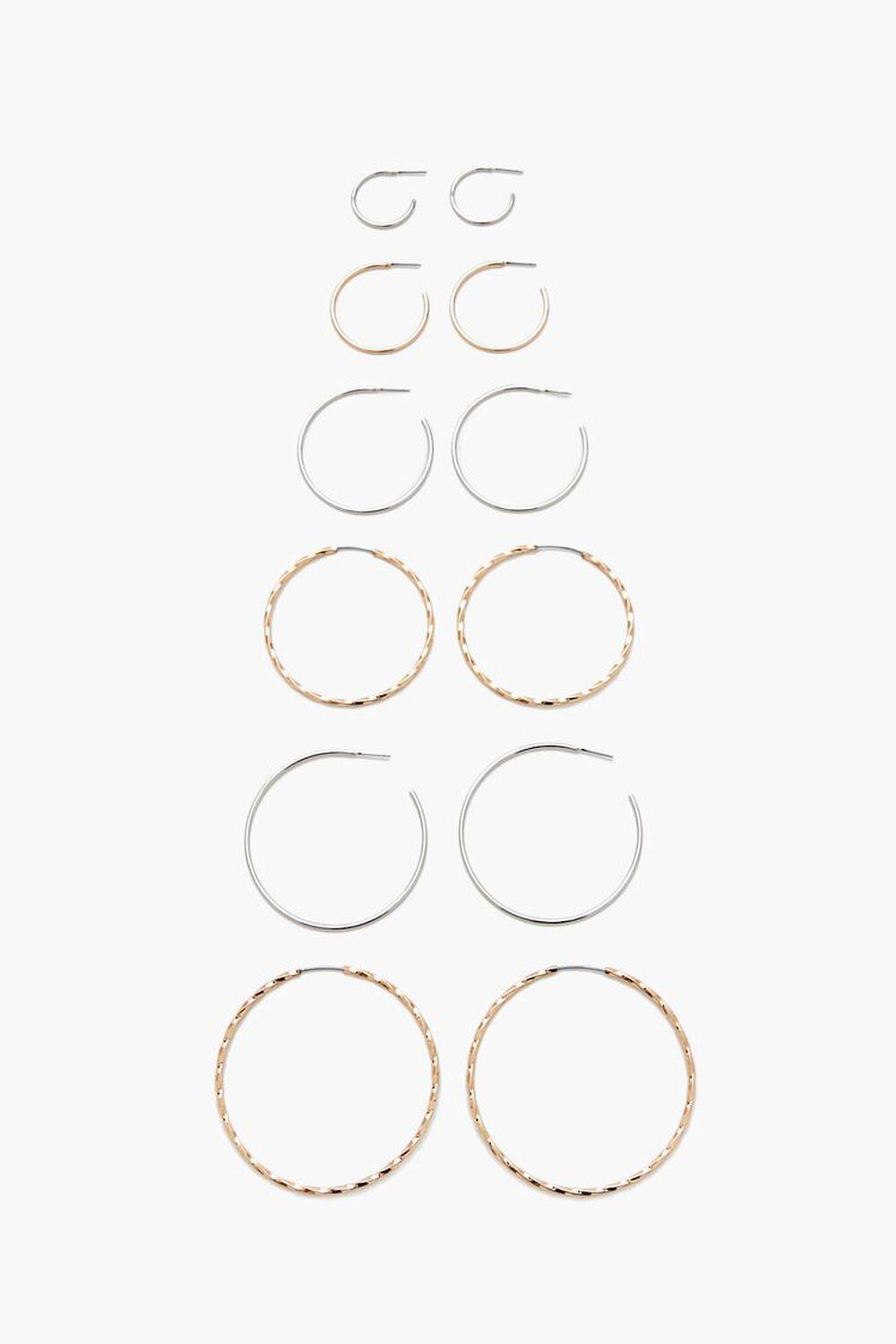 Etched Hoop Earring Set | Forever 21 Product Image