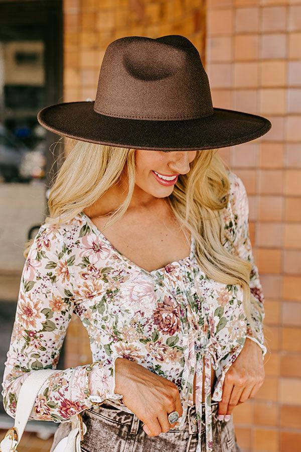 Crisp Breeze Felt Fedora in Chestnut Product Image