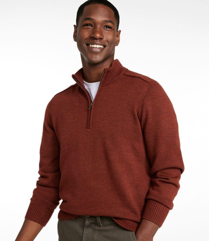 Men's Essential Merino Sweaters, Quarter-Zip Product Image