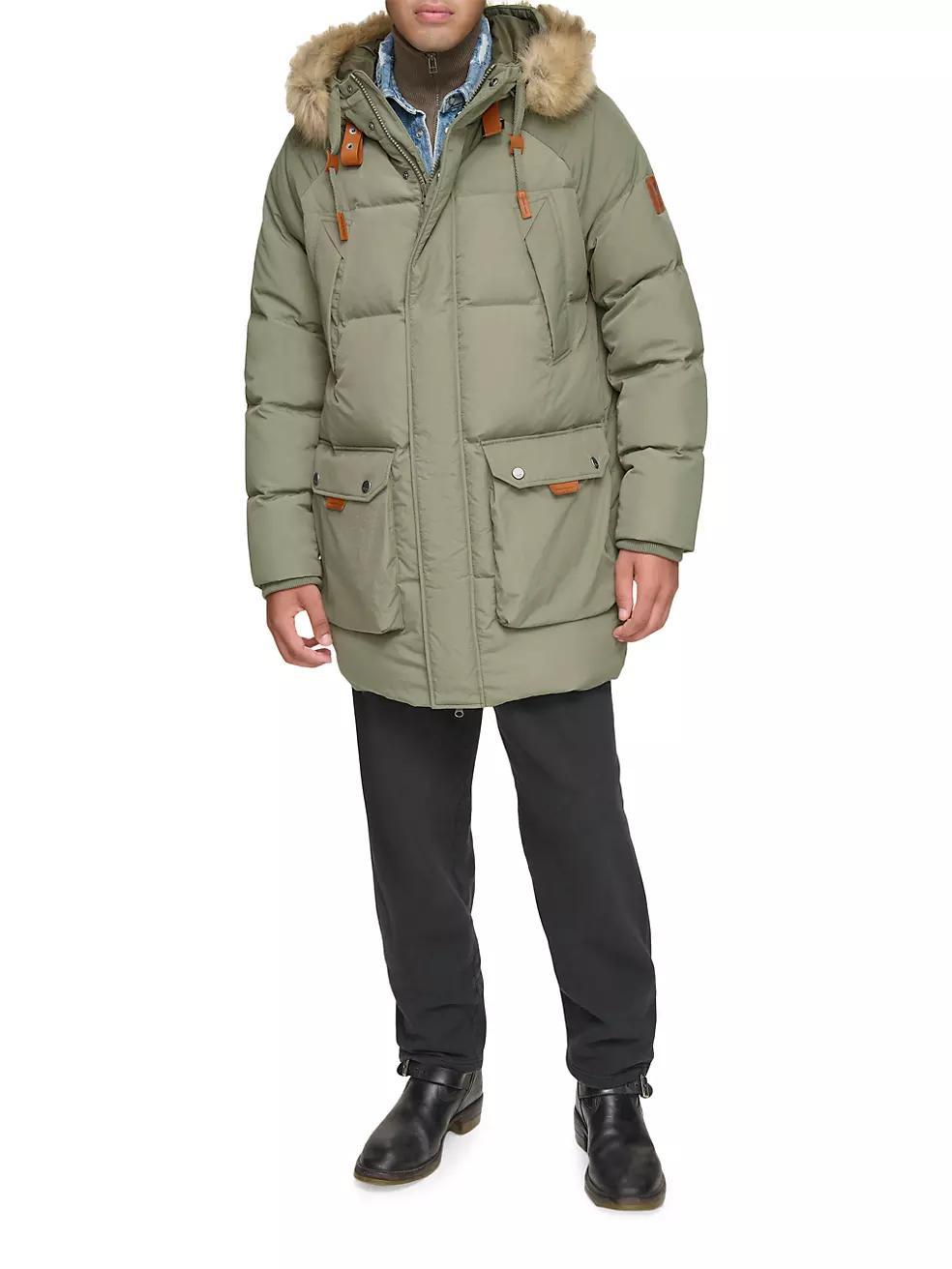 Korsun Faux Fur-Trimmed Down Parka Product Image