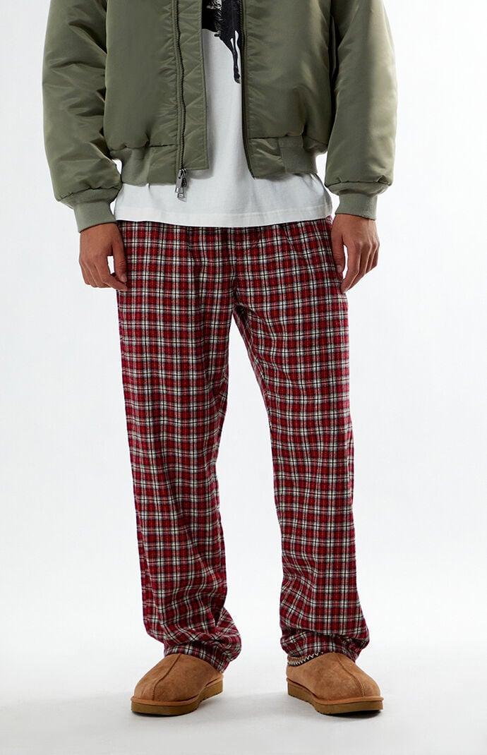 Men's Plaid Pajama Pants - Product Image