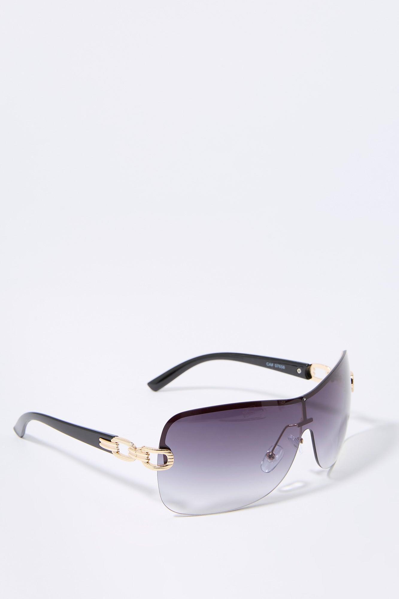 Rimless Shield Sunglasses Female Product Image