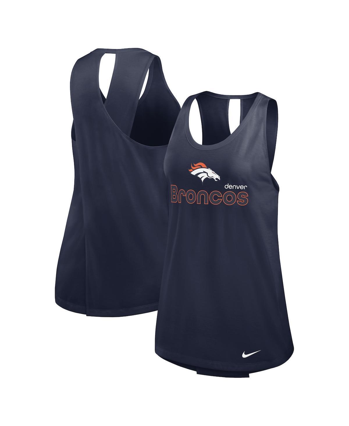 Womens Nike Denver Broncos Performance Tank Top Blue Product Image