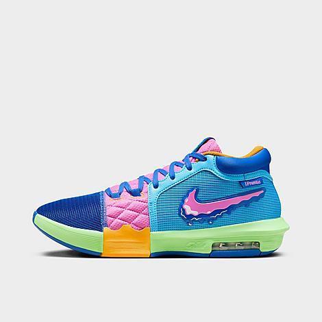 NIKE Men's Lebron Witness 8 "i Promise School" Basketball Shoes In Multi-color/baltic Blue/playful Pink/multi-color Product Image