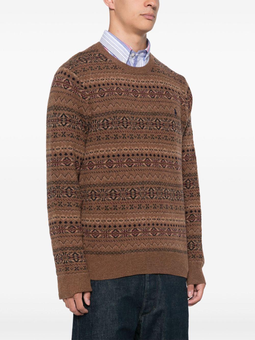 fair isle intarsia-knit jumper Product Image