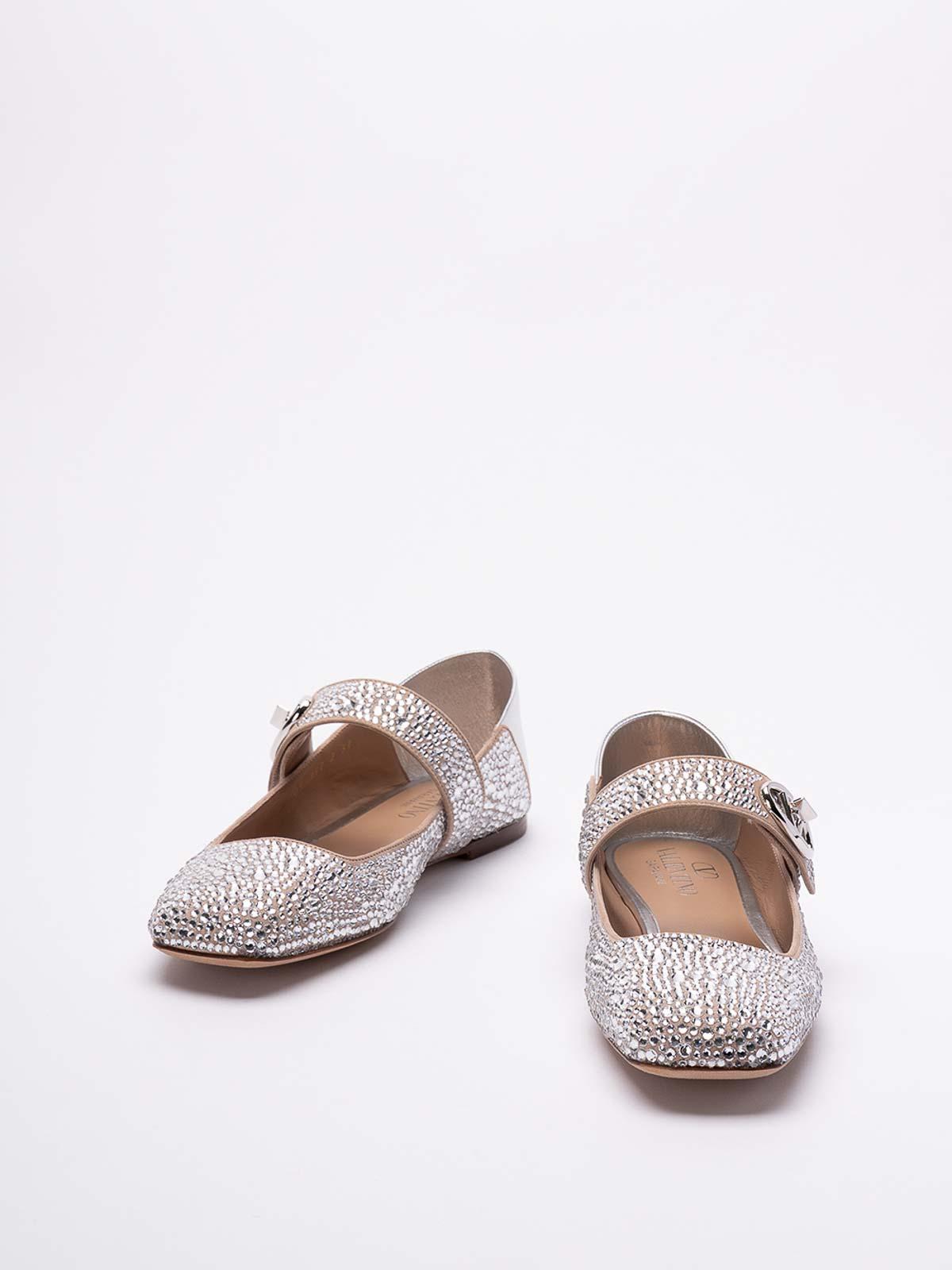 VALENTINO GARAVANI Low Shoes In Silver Product Image