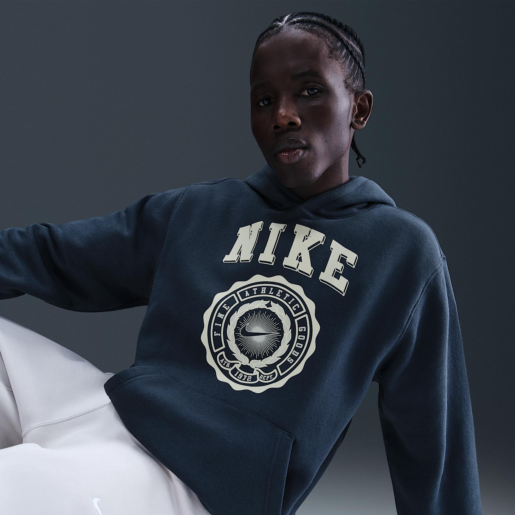 Nike Mens Club Pull-Over Fleece Hoodie | IH7548-437 Product Image