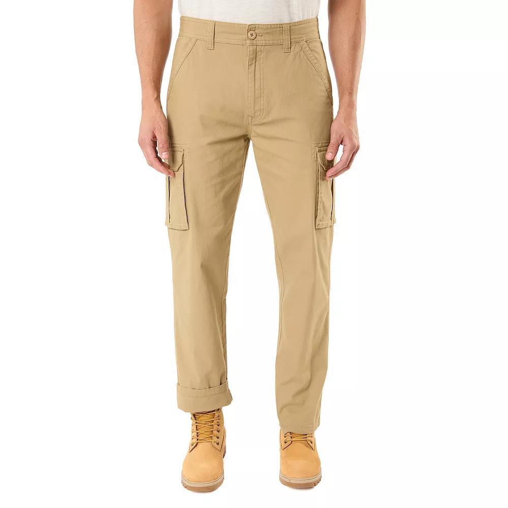 Men's Smith's Workwear Relaxed-Fit Stretch Canvas Cargo Pants, Size: 36X30, Green Product Image