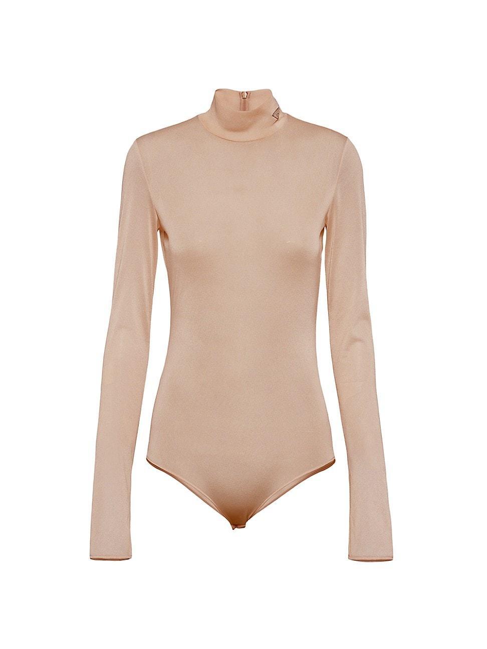 Mock-Neck Jersey Bodysuit Product Image