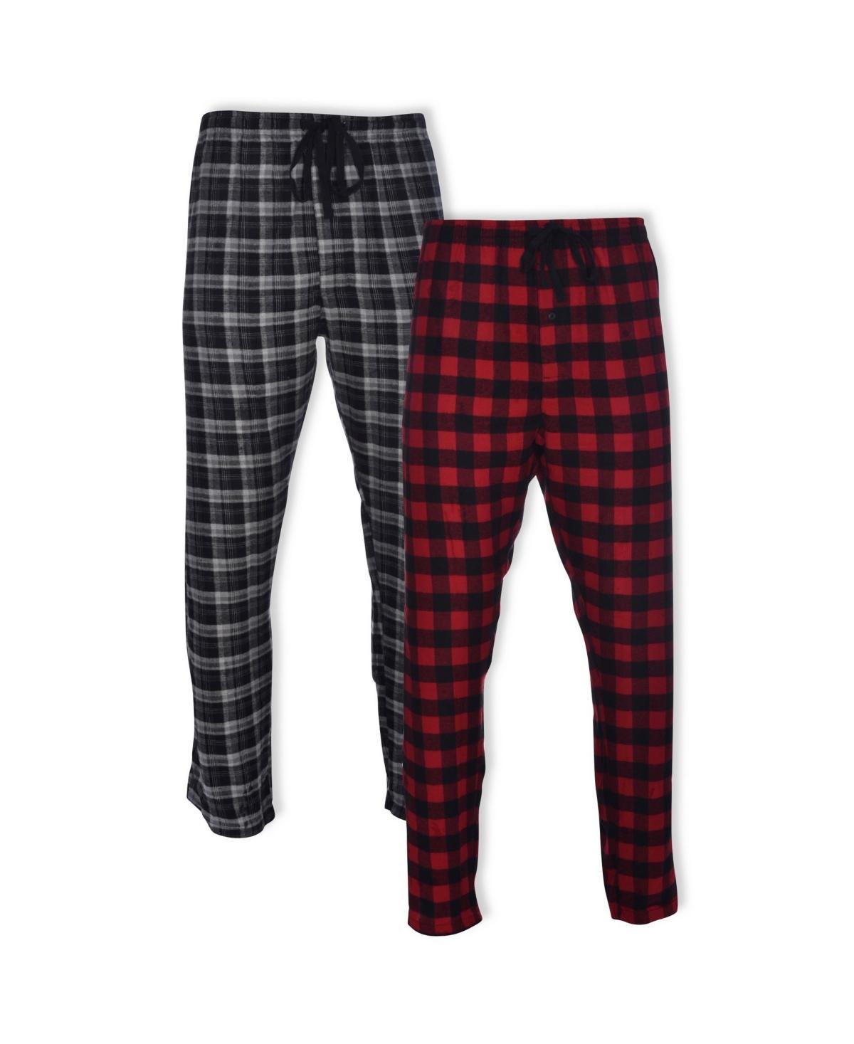 Big & Tall Hanes 2-pk. Plaid Flannel Pajama Pants, Mens Product Image