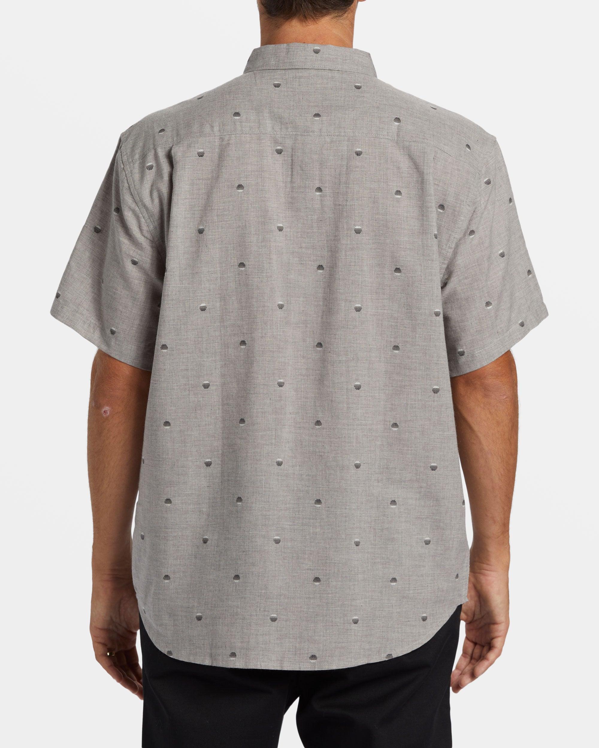 All Day Jacquard Short Sleeve Shirt - Alloy Male Product Image