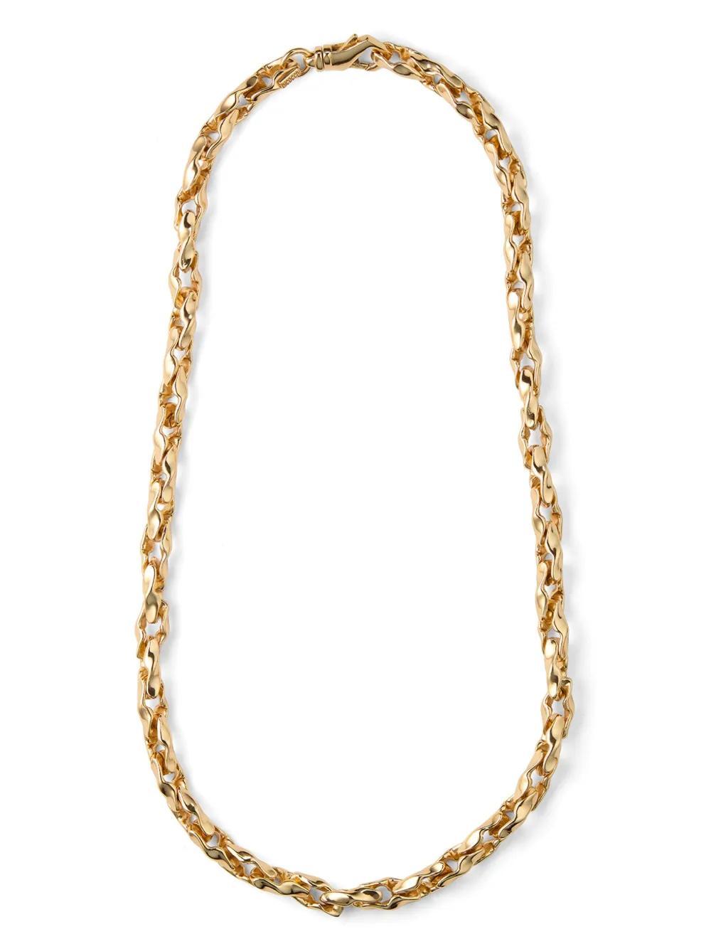 EMANUELE BICOCCHI Hammered Chain Necklace In Gold Product Image