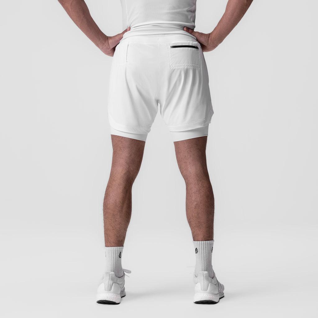 0865. Tetra-Lite® 5" Liner Short - White "Cyber"/White Product Image