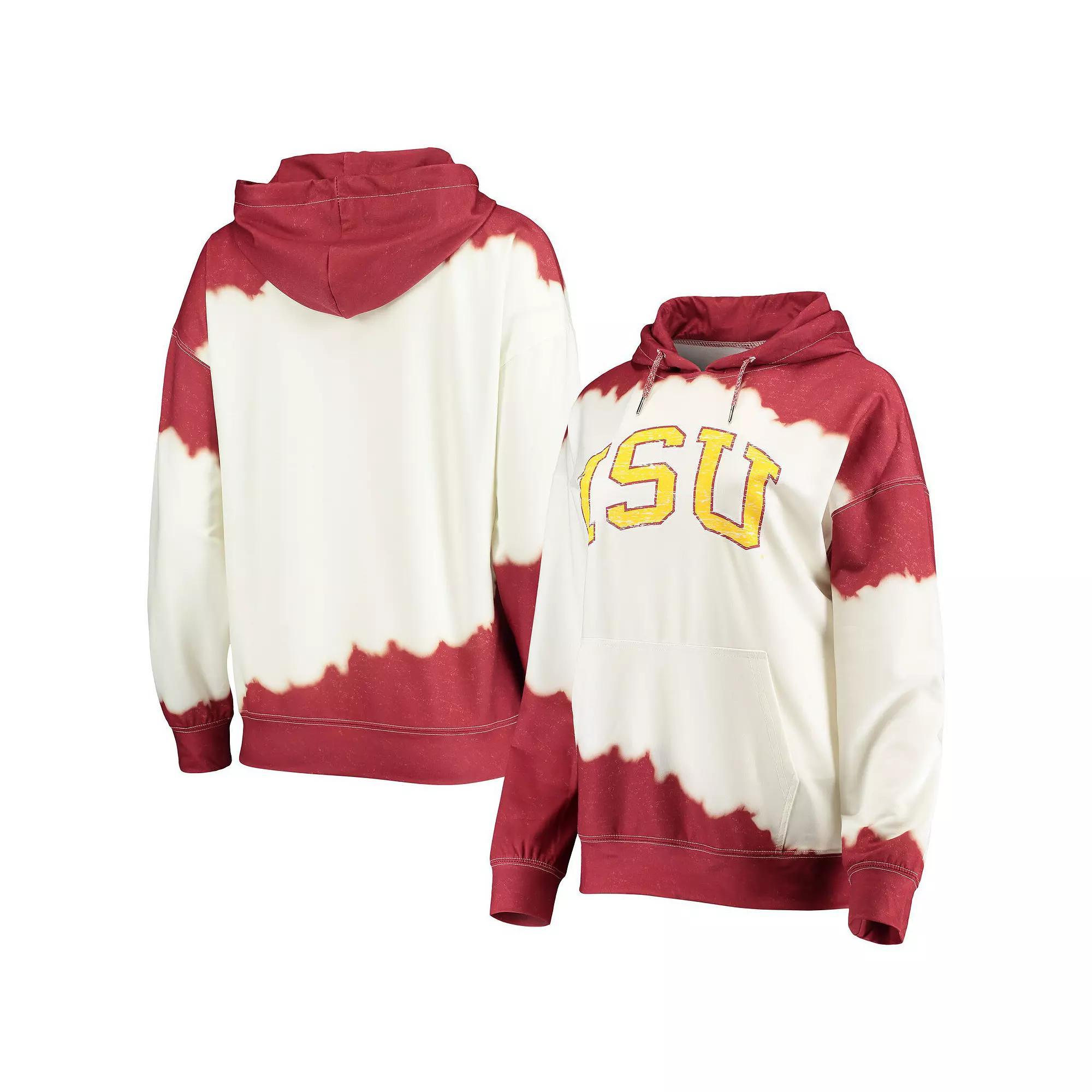 Womens Gameday Couture /Cardinal Iowa State Cyclones For the Fun Double Dip-Dyed Pullover Hoodie Product Image