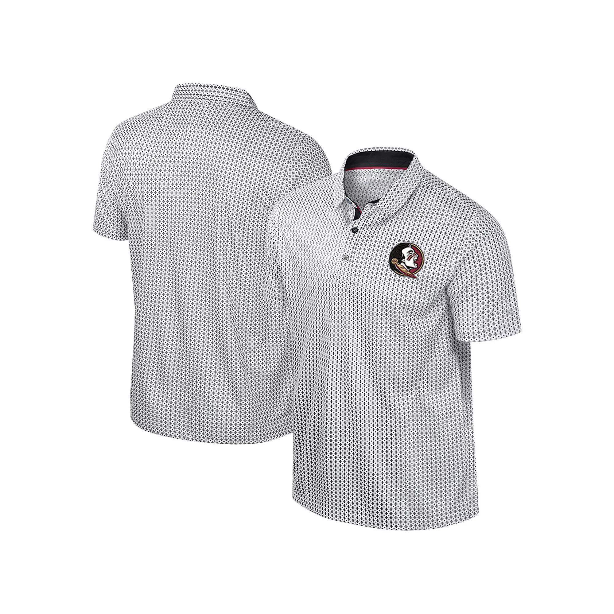 Men's Colosseum Black Florida State Seminoles Big & Tall Marty Rival Polo, Size: 2XLT Product Image