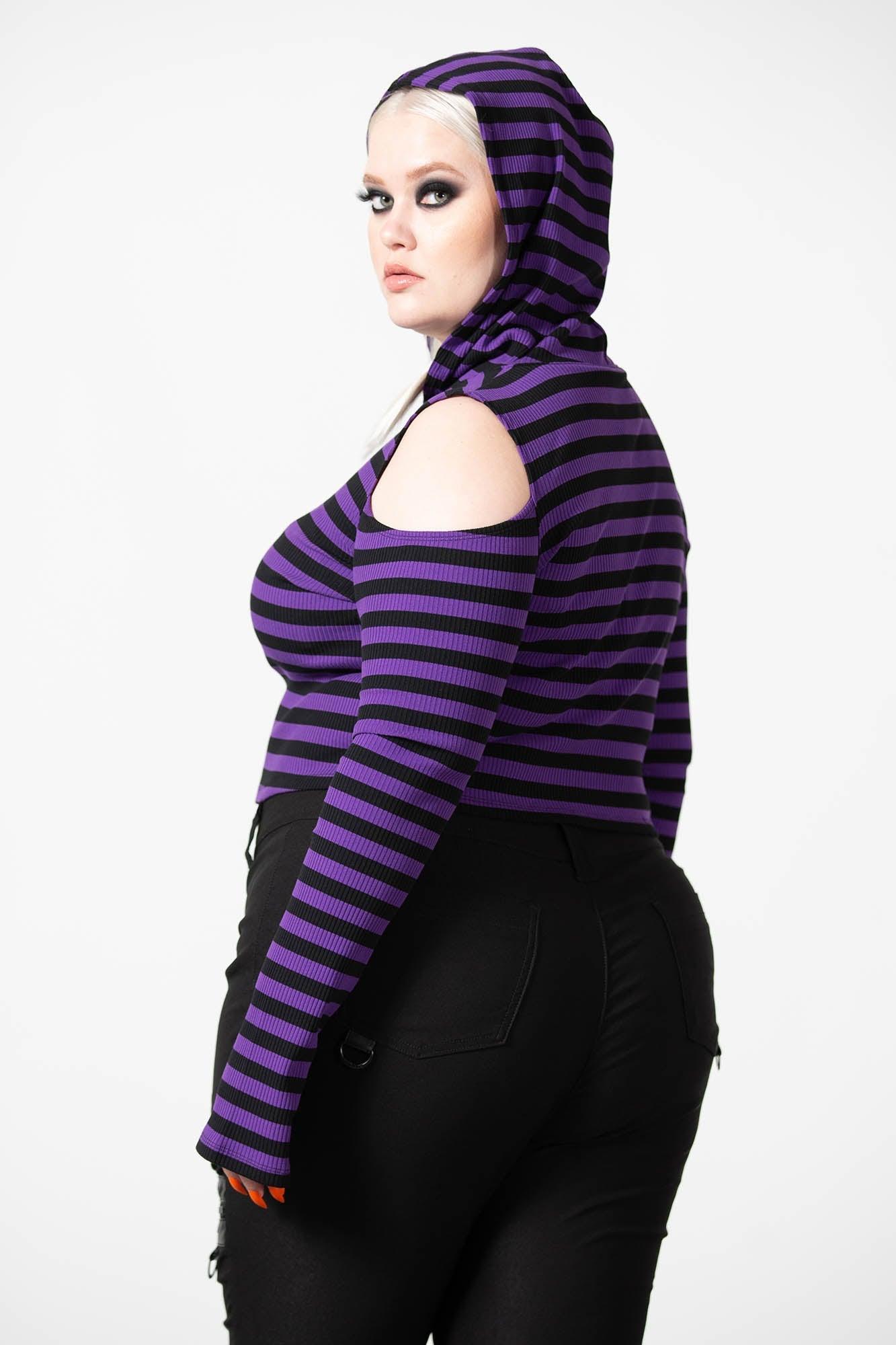 Zephyr Hooded Top [PURPLE] [PLUS] Female Product Image