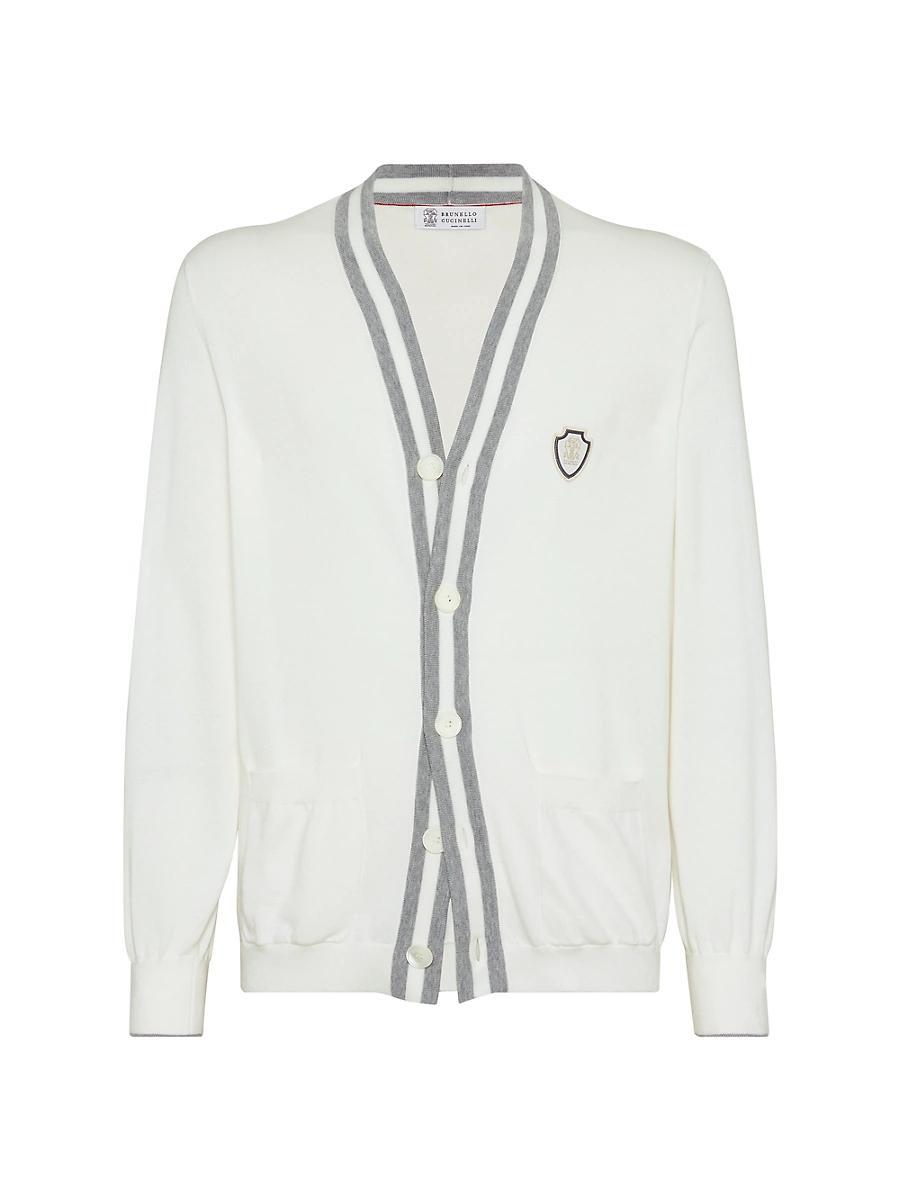Mens Cotton Cardigan with Logo Product Image