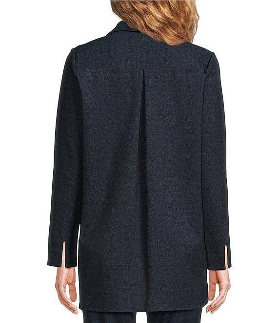 Jude Connally Hadley Stretch Knit Denim Point Collar Long Sleeve Tunic Product Image
