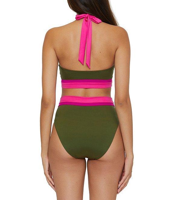Trina Turk Monaco Color Block Banded High Waist Swim Bottom Product Image