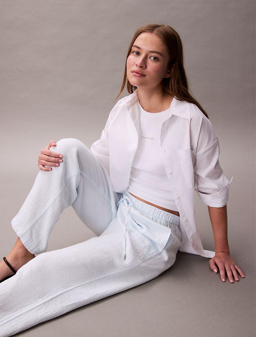 Double Gauze Pull-On Pants Product Image