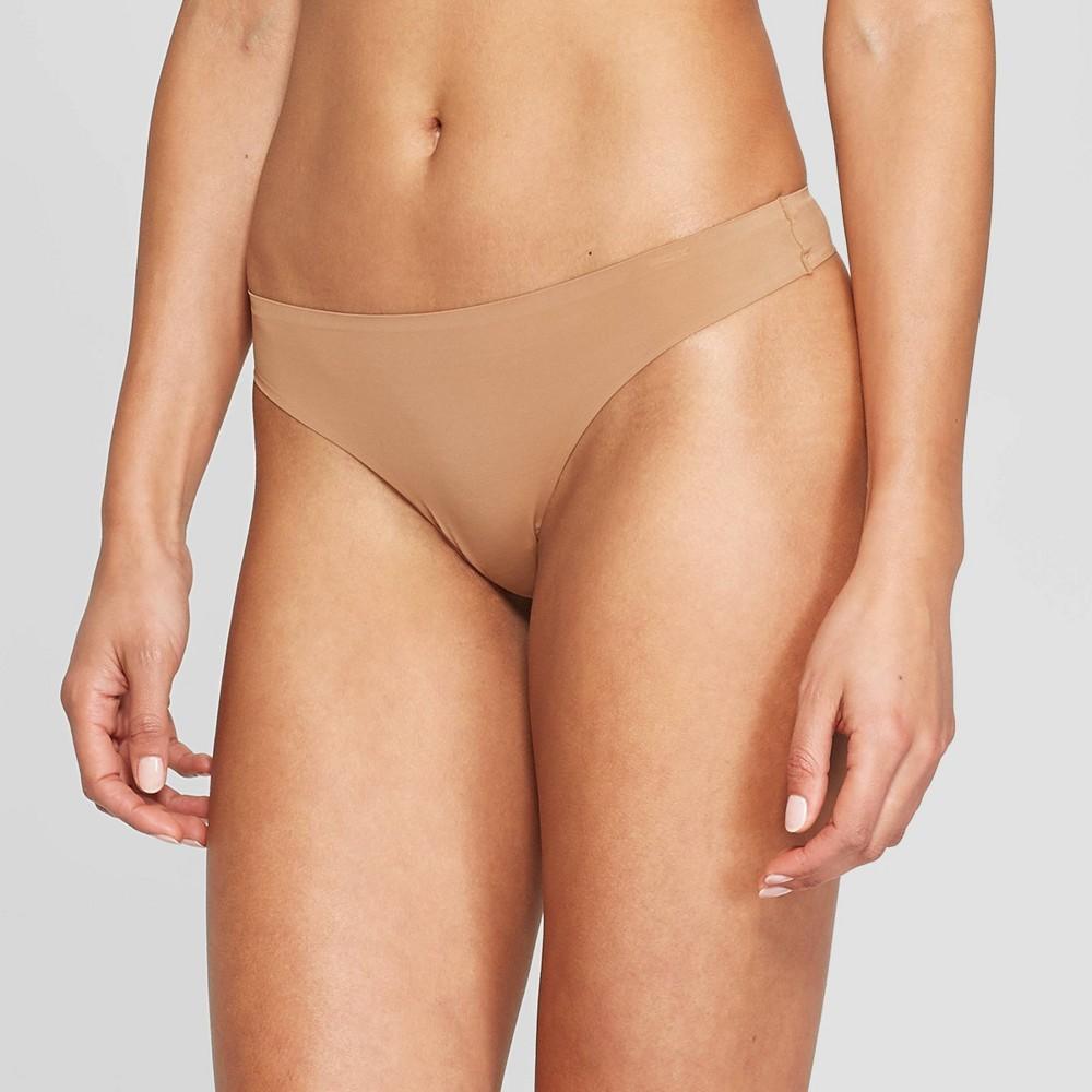 Womens Bonded Micro Thong - Auden Caramel XL Product Image