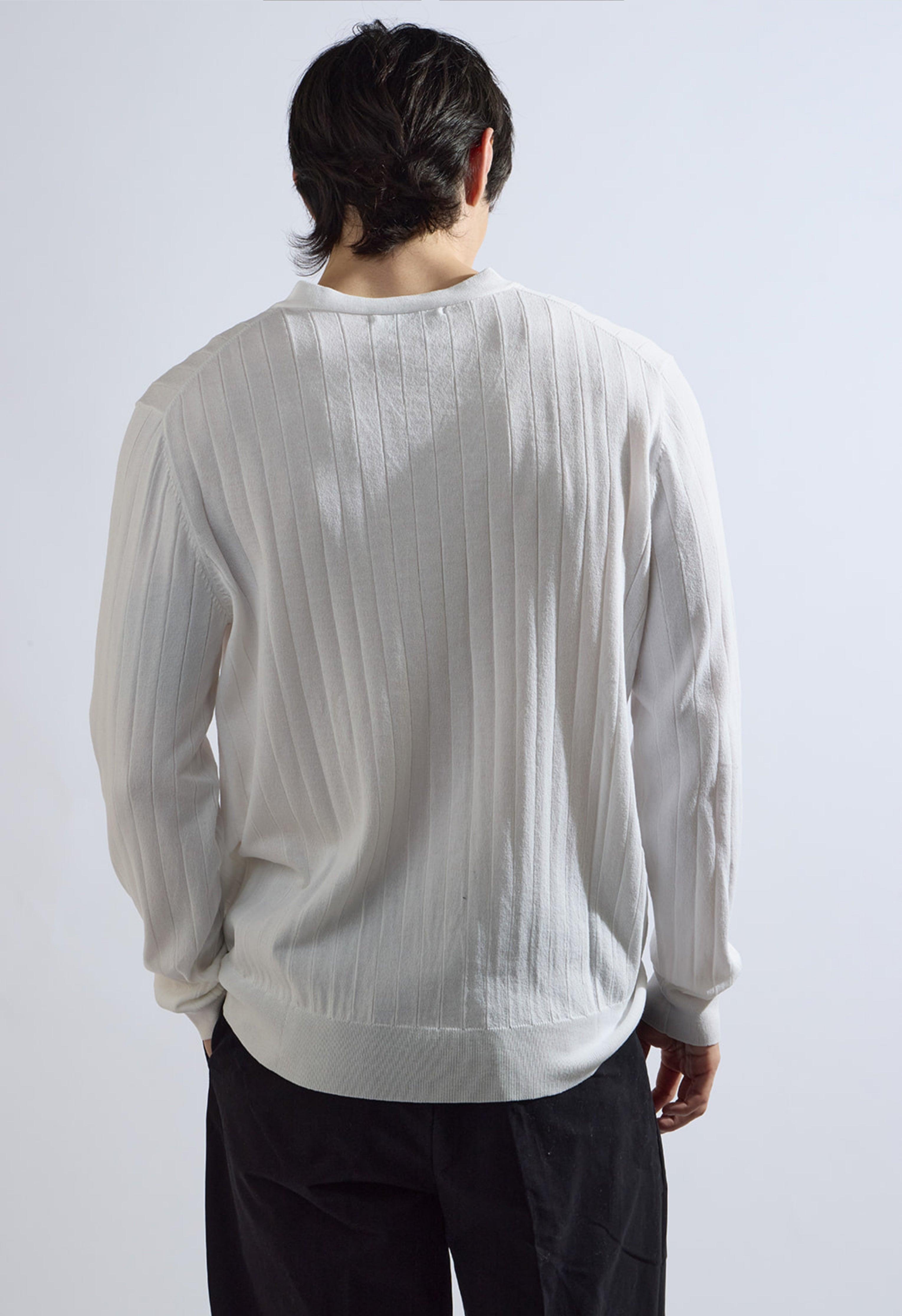 Casual Cardigan in White Product Image