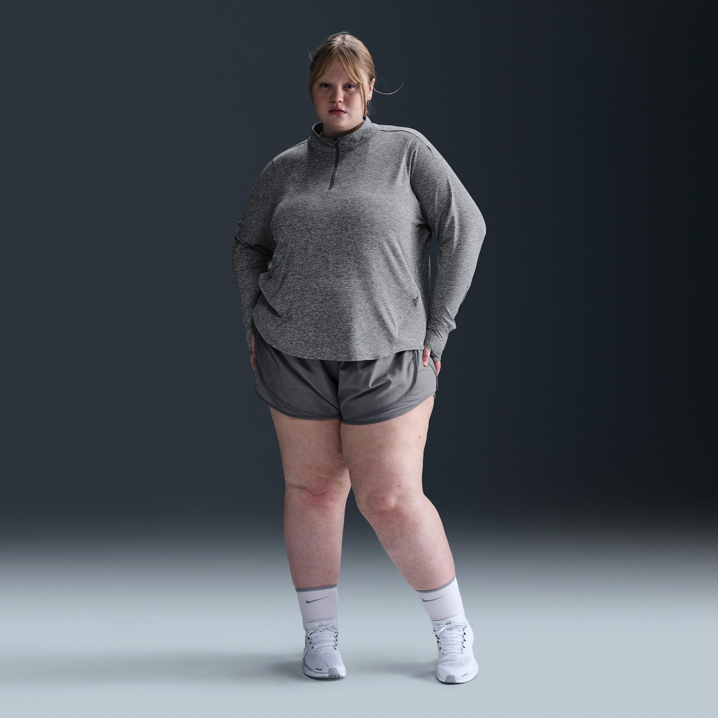 Nike Womens Swift Dri-FIT UV 1/4-Zip Running Top (Plus Size) | HQ0501-010 Product Image