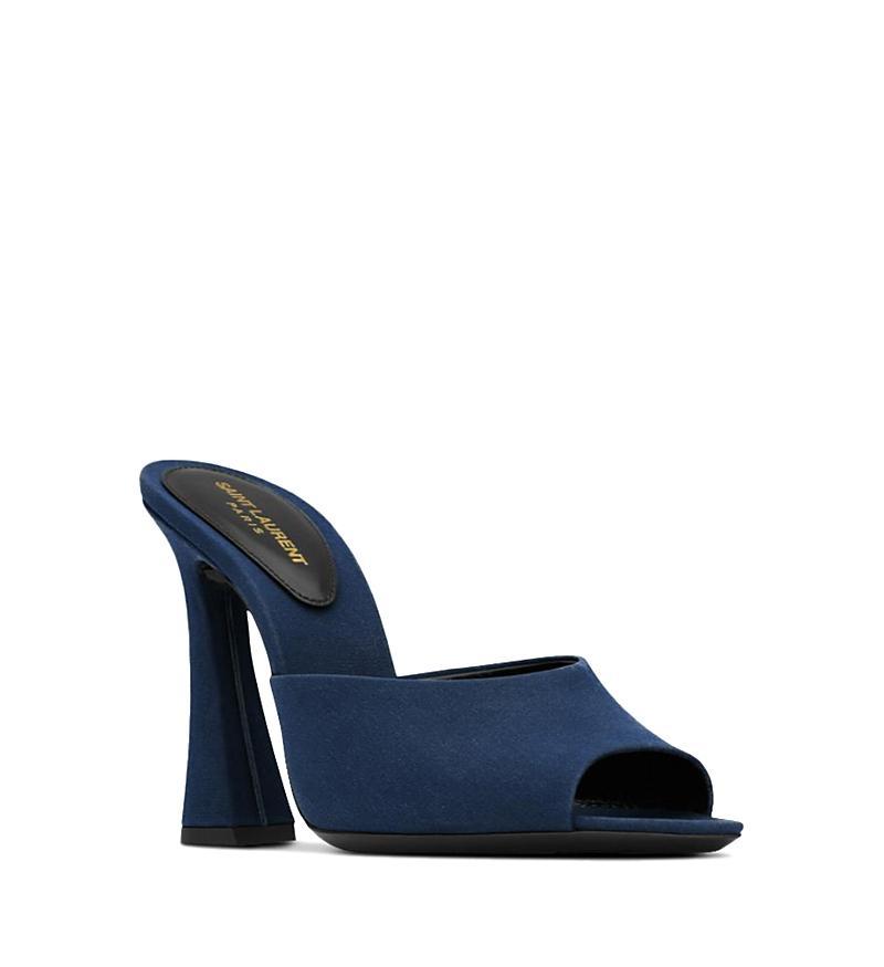 Saint Laurent Suite Mules in Crepe De Chine Product Image