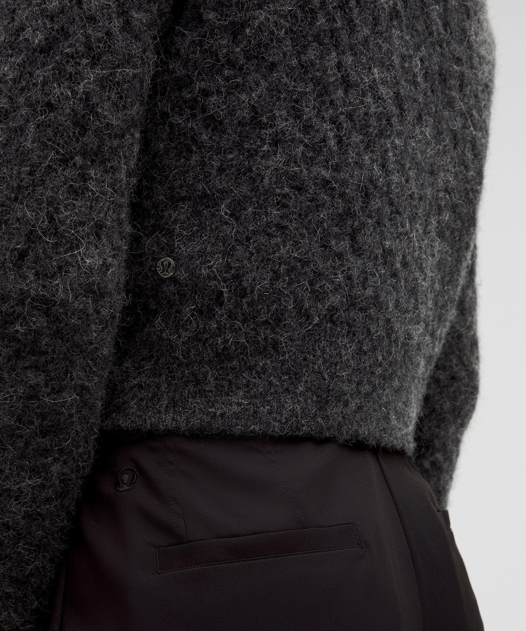 Alpaca Wool-Blend Crosshatch Sweater Product Image