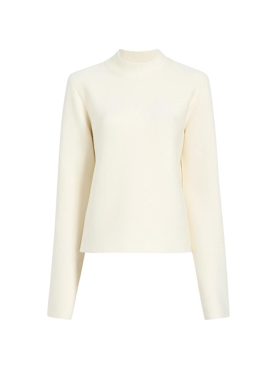 Womens Calliope Wool-Blend Mock-Turtleneck Top Product Image