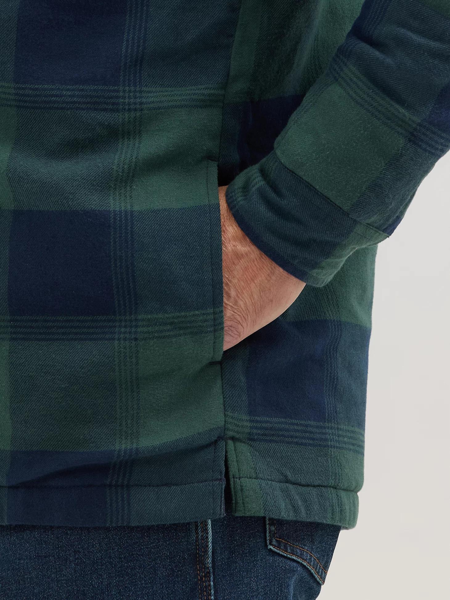 Wrangler® RIGGS Workwear® Hooded Flannel Work Jacket | Men's JACKETS & OUTERWEAR | Wrangler® Product Image