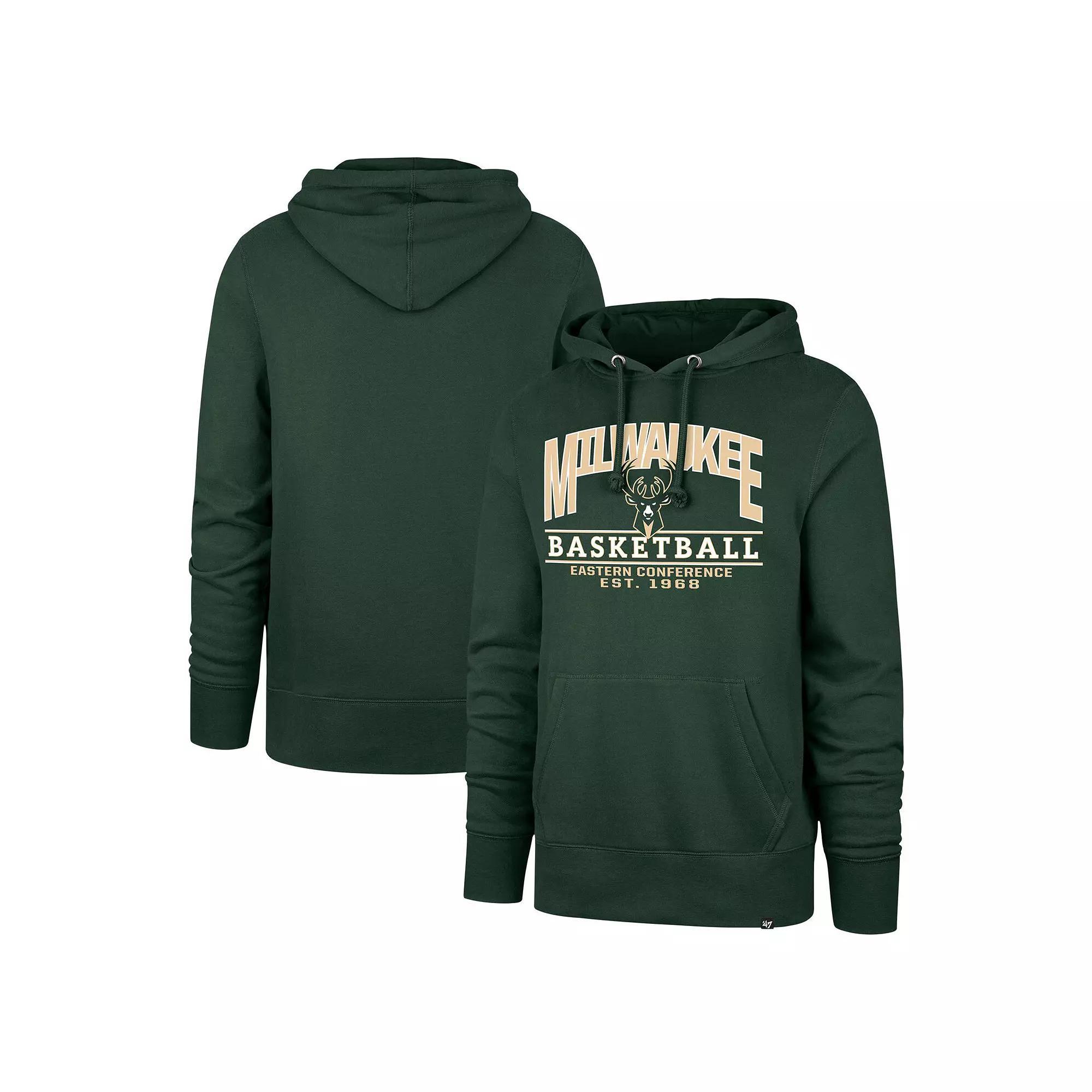 Unisex '47 Hunter Green Milwaukee Bucks Good Call Headline Pullover Hoodie, Men's,  Product Image
