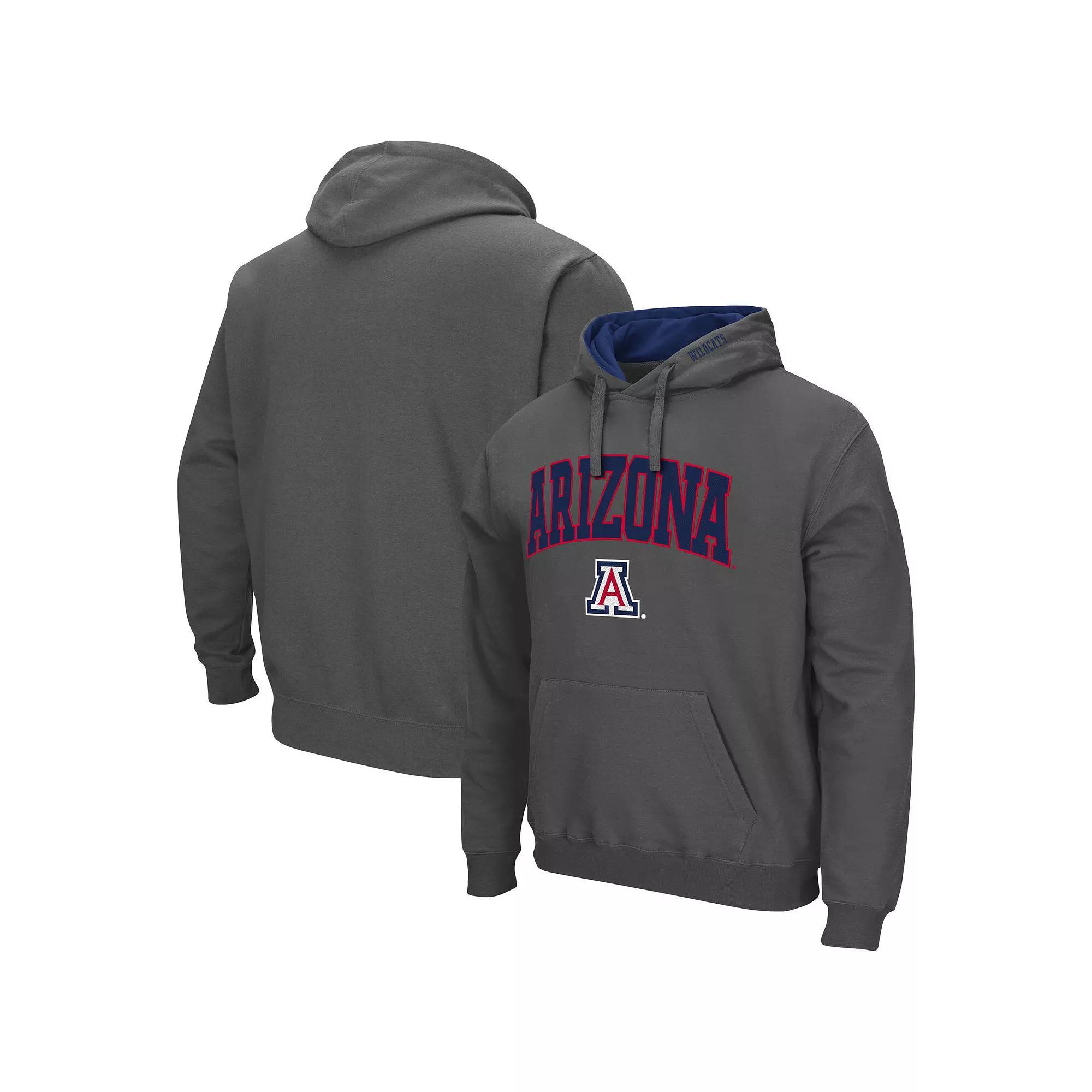 Men's Colosseum Black Virginia Tech Hokies Arch & Logo 3.0 Pullover Hoodie,  Product Image