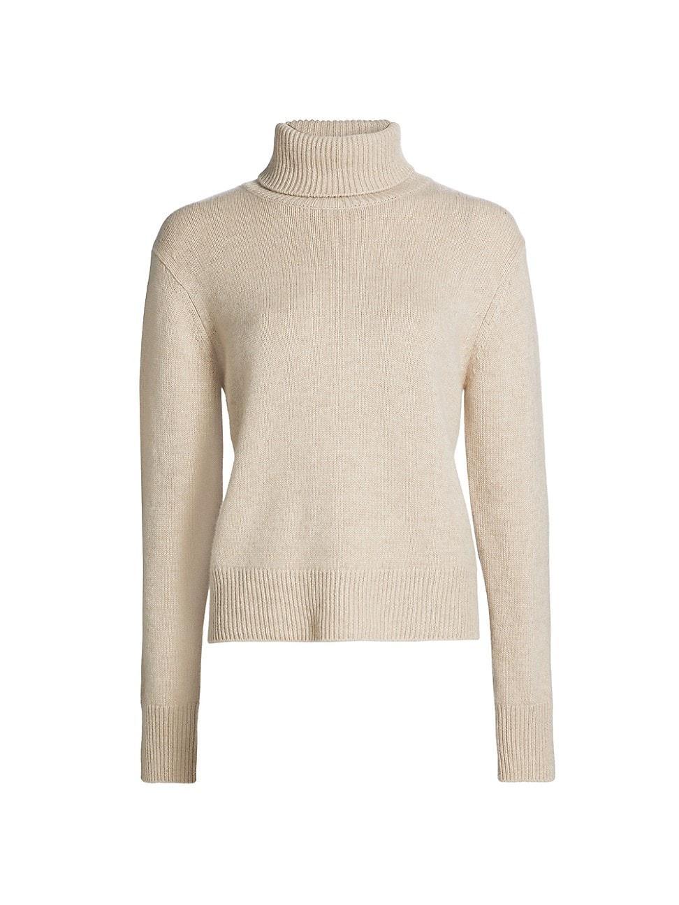 Womens Cashmere Turtleneck Sweater Product Image