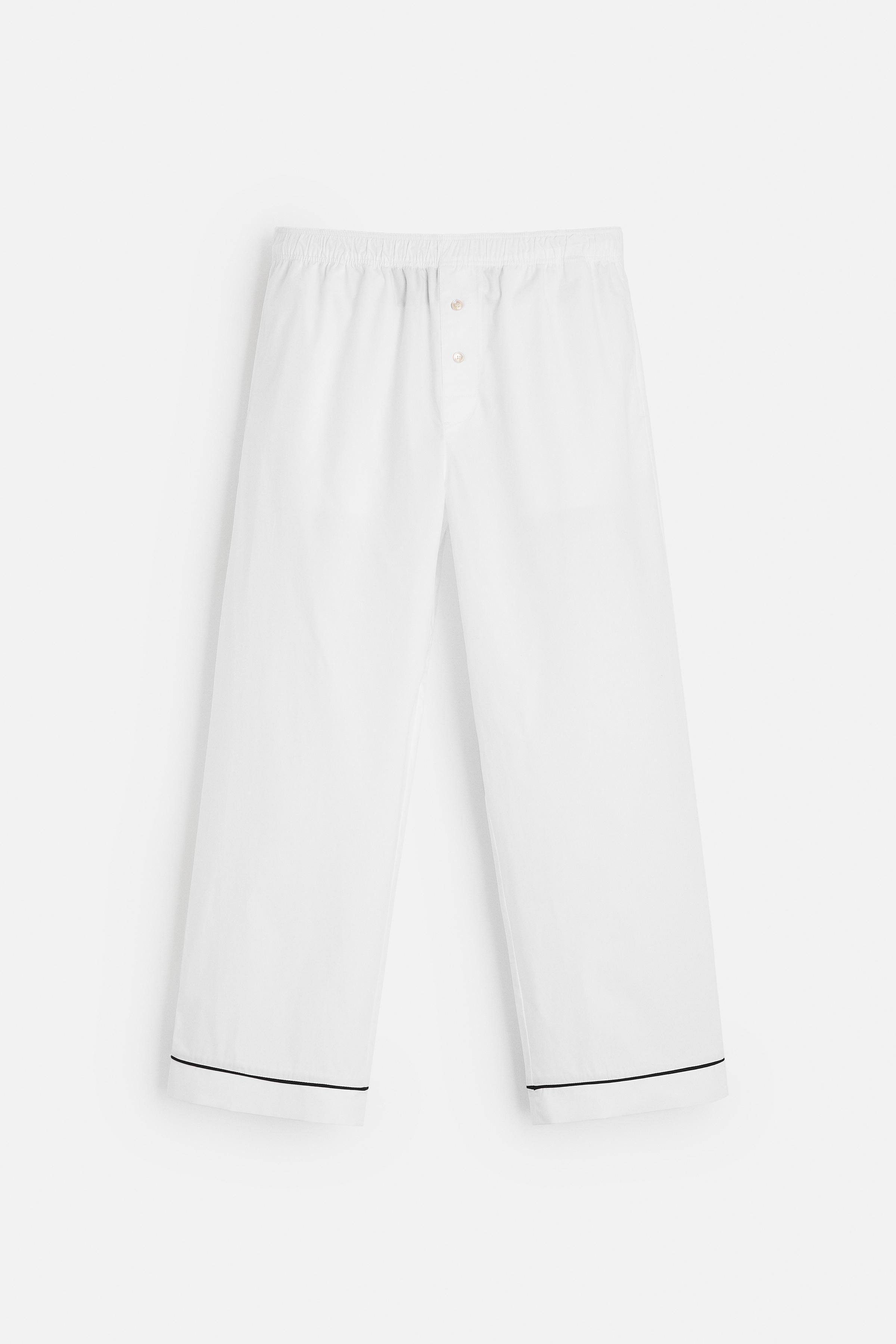 CONTRAST PAJAMA PANTS Product Image