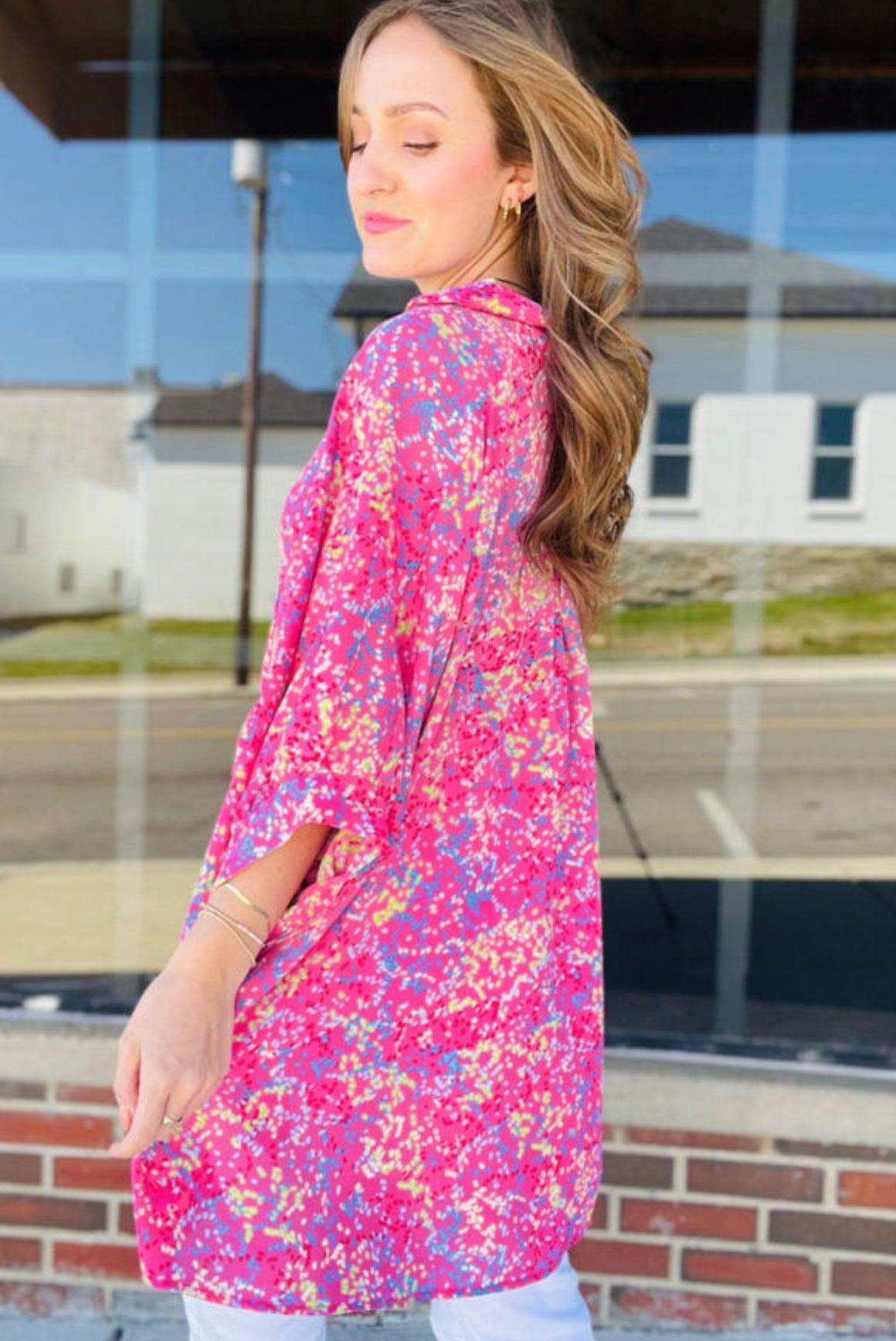 Pink Confetti Tunic Product Image
