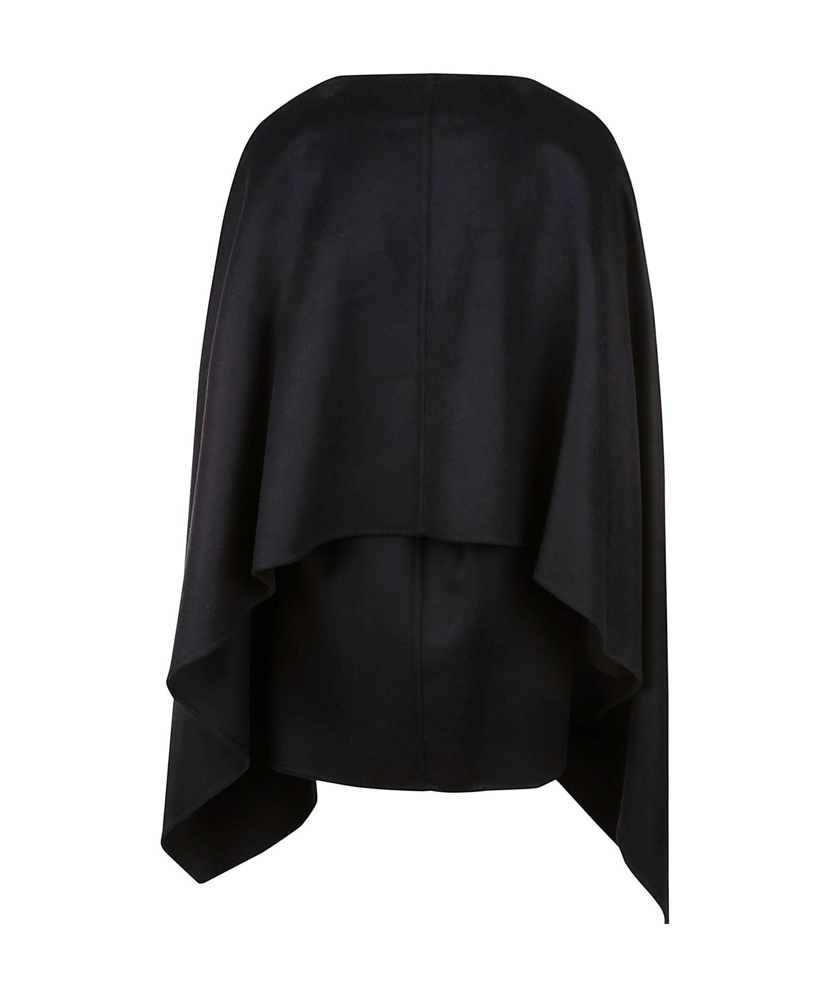 FABIANA FILIPPI Tie-waist Layered Cardi-coat In Black Product Image