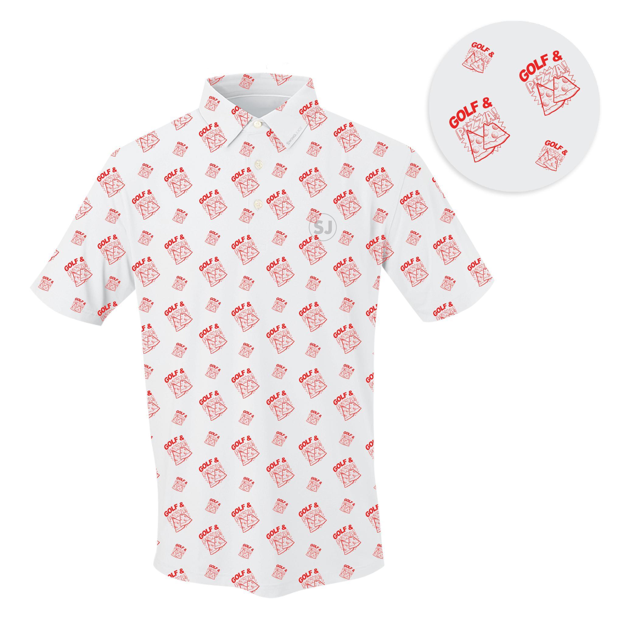 SwingJuice Golf & Pizza Men's Polo Product Image