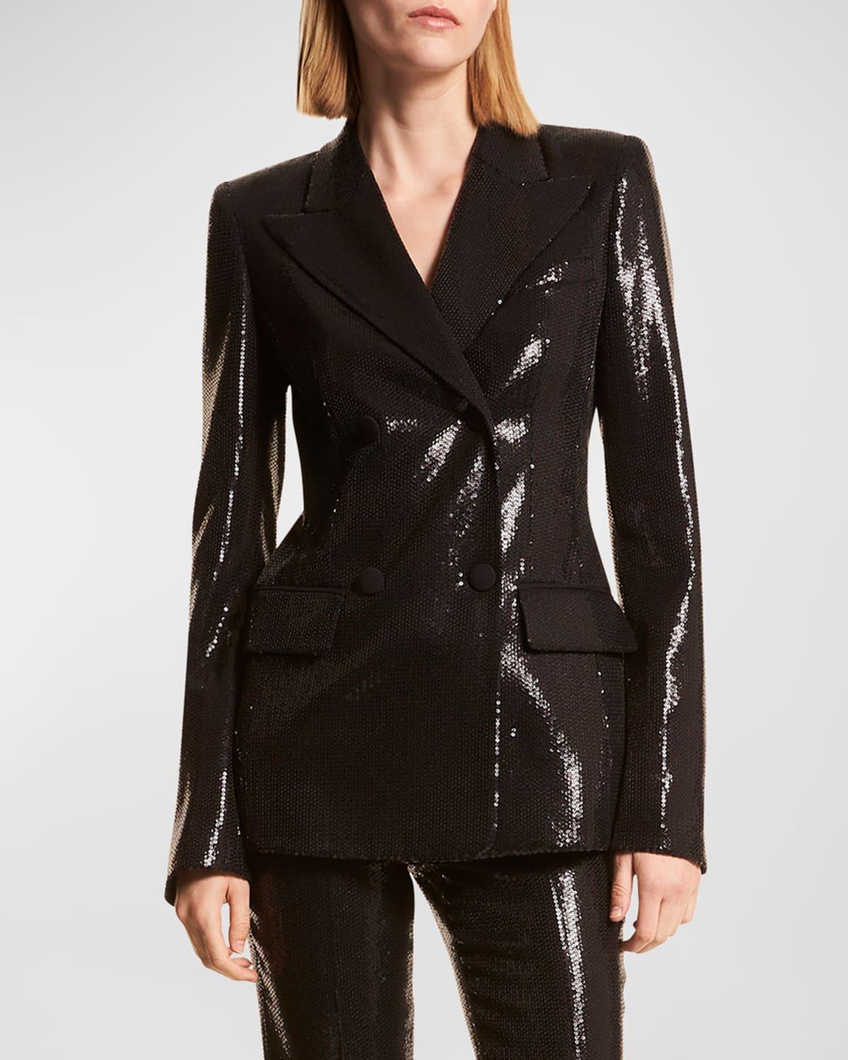 Womens Georgina Sequinned Single-Breasted Blazer Product Image