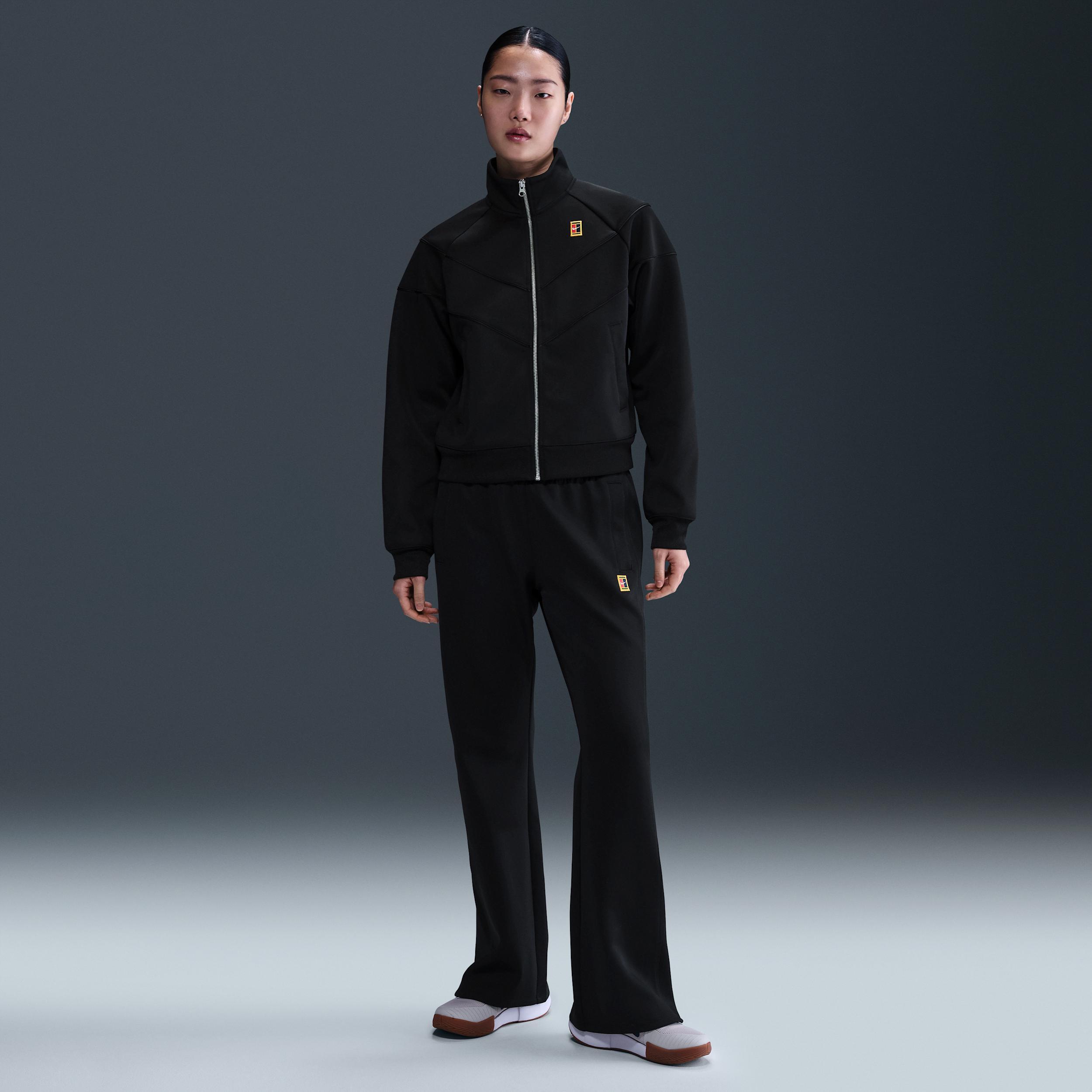 Nike Womens Court Heritage Windrunner Mid-Rise Tennis Pants | FZ6509-010 Product Image