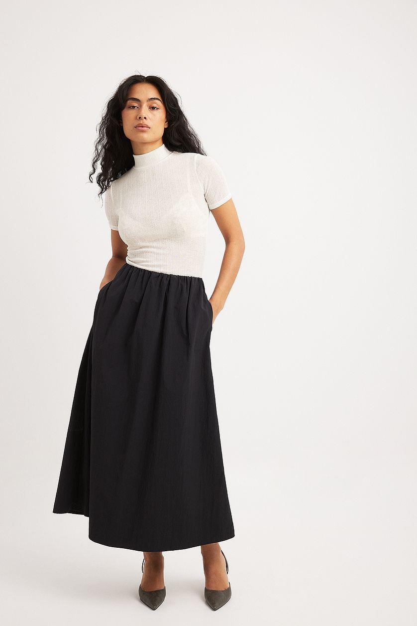 Sheer Short Sleeve Top Product Image