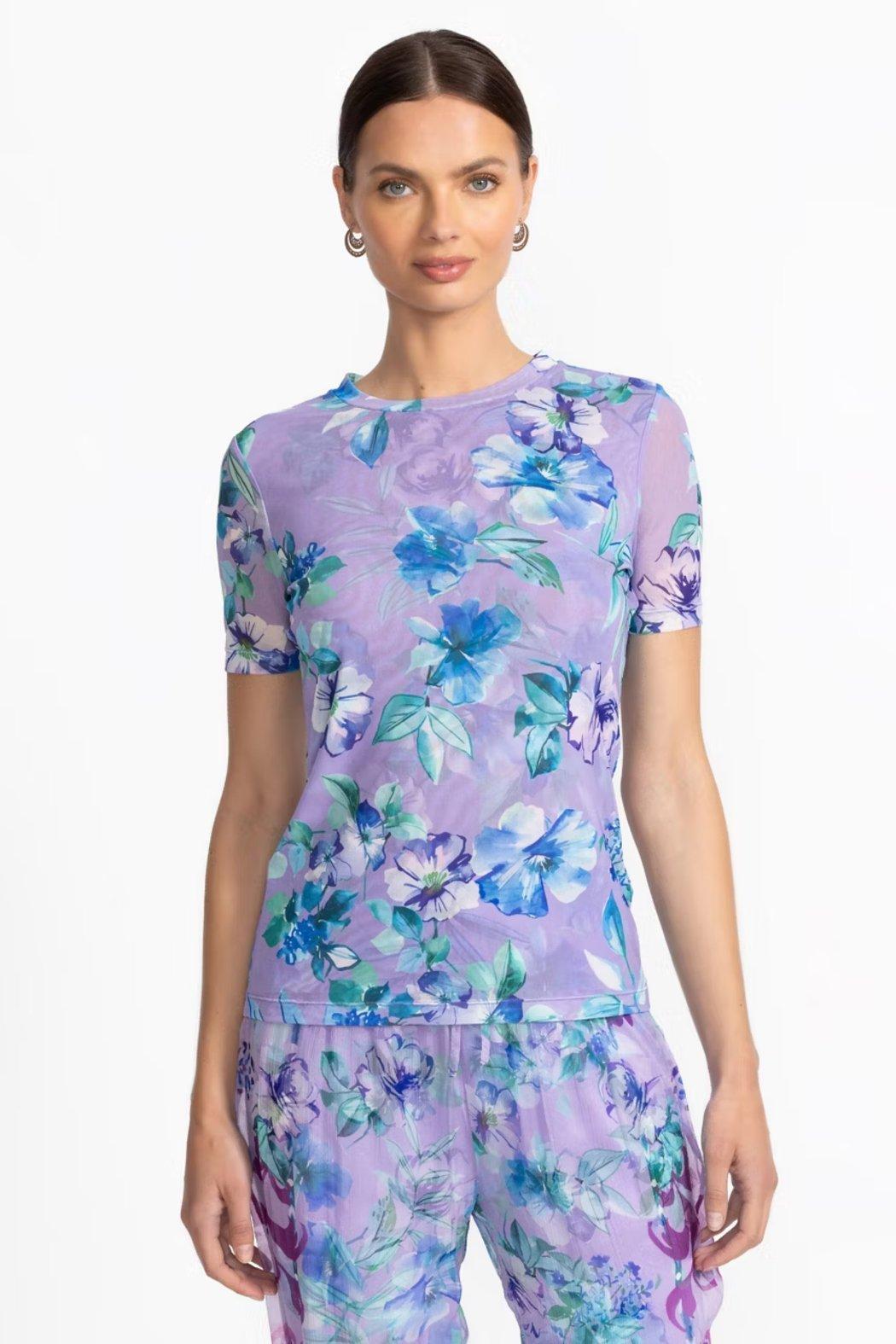 Eleanor Short Sleeve Mesh Tee Product Image