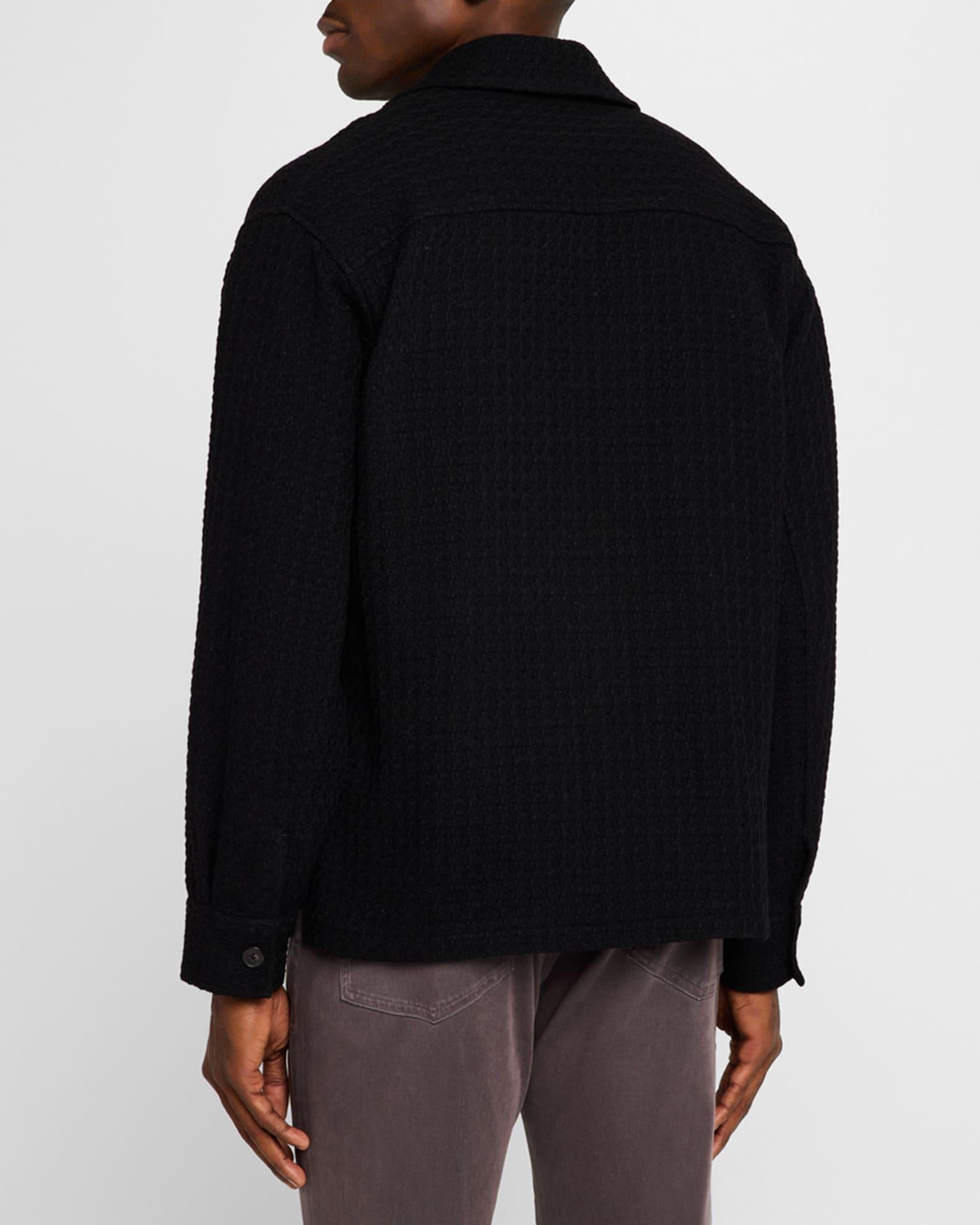 Men's Textured Wool-Blend Overshirt Product Image